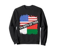 Madagascar I'm Both Of Them USA America Malagasy Pride Sweatshirt