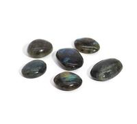 Madagascar Labradorite Palm Stone (Approx 25 30Gms 55 60mm)