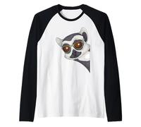 Madagascar Monkey Lemur Lover Kids Lemur Raglan Baseball Tee