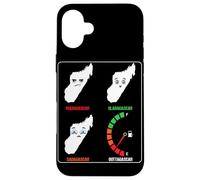 Madagascar Mood Levels! Funny Car! From Glad to Outta Gas Case for iPhone 16 Plus