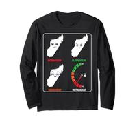 Madagascar Mood Levels! Funny Car! From Glad to Outta Gas Long Sleeve T-Shirt