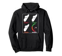 Madagascar Mood Levels! Funny Car! From Glad to Outta Gas Pullover Hoodie