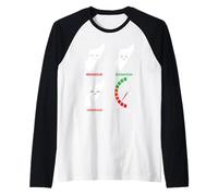 Madagascar Mood Levels! Funny Car! From Glad to Outta Gas Raglan Baseball Tee