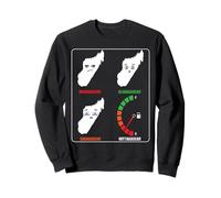 Madagascar Mood Levels! Funny Car! From Glad to Outta Gas Sweatshirt