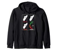 Madagascar Mood Levels! Funny Car! From Glad to Outta Gas Zip Hoodie