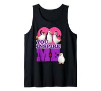 Madagascar Penguins You Inspire Me Heart Tank Top