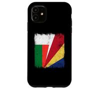Madagascar Seychelles Half Flag Madagascan Seychellois Case for iPhone 11