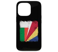 Madagascar Seychelles Half Flag Madagascan Seychellois Case for iPhone 13 Pro