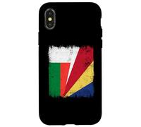 Madagascar Seychelles Half Flag Madagascan Seychellois Case for iPhone X/XS