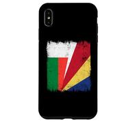 Madagascar Seychelles Half Flag Madagascan Seychellois Case for iPhone XS Max