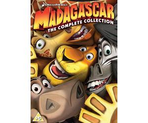 MADAGASCAR TRILOGY DVD COMPLETE COLLECTION PART 1 2 3 TRIPLE MOVIE FILM UK Reles