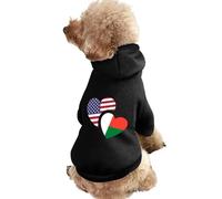 Madagascar U.S. Flag Cute Dog And Cat Clothes Pet Hoodie Sweatshirt Pullover Sweater Coat