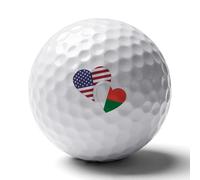 Madagascar U.S. Flag Fashion Golf Balls Accessories for Men Women Funny Graphic Golf Ball