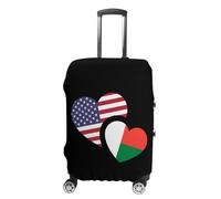 Madagascar US Flag Luggage Cover Travel Suitcase Protector Anti-Scratch Suitcase Cover S