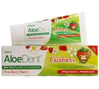 AloeDent Children's Strawberry Flavour Triple Action Fluoride and SLS Free toothpaste