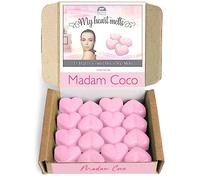 Madam Coco Scented Wax Melts; 16 x 6g Heart Shaped Melts Inspired by Madam Coco in a Recycled Gift Box, Pet Friendly, Cruelty Free by Spotless Leopard