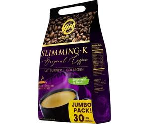 Madam K Slimming Coffee, Fat Burner + Collagen, Sweetened by Stevia, Jumbo Pack, 30 Sachets