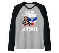 Madam President Sara Duterte Filipino Eagle DDS Suporter Raglan Baseball Tee