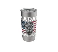 Madam President US Flag Bison Stainless Steel Insulated Tumbler