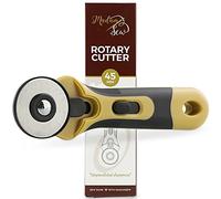 Madam Sew 45mm Rotary Cutter for Fabric | Precision Cloth Cutting Tool with Tungsten Steel Blade and Safety Guard | For Sewing, Arts & Crafts with Comfortable Handle | Craft Supplies