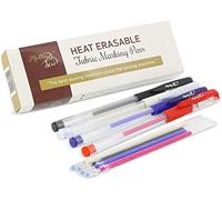 Madam Sew Heat Erasable Fabric Marking Pens | Quilting, Sewing, Crafts and Dressmaking I 4 Assorted Colors with 4 Refills