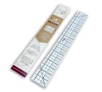 Madam Sew Hot Hem Ruler for Sewing and Quilting - Non-Slip Ironing Hot Ruler and Pleats with Dry or Steam Iron on Quilt Blocks and Clothes - 18” x 2.5” Hem Gauge