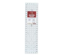 Madam Sew Left-Handed Quilting Ruler 6 x 24 Inch - Non Slip Acrylic Ruler for Cutting Fabric | Clear QuiltingRulers for Sewing, Quilting Rulers and Templates, Fabric Rulers for Quilters
