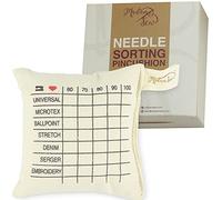 Madam Sew Needle Sorting Pin Cushion - Sewing Pin Holder Pincushion Organizes Sewing Machine Needles for Fast, Easy Identification - Sorts 5 Sizes and 7 Types of Quilting and Embroidery Needles