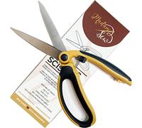 Madam Sew Spring Loaded Scissors | Premium 9.5" Fabric Shears with Precision Blades, Slide Lock, and Anti-Slip Grips | Ideal for Right or Left Hand Sewing | Heavy-Duty All-Purpose Craft Scissors