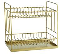 Madam Stoltz - Dish Drainer, Antique Brass - Antique Brass