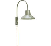 Madam Stoltz - Enamel Wall Lamp, Light Green - Light green