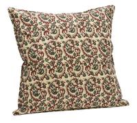 Madam Stoltz - Printed Cushion Cover 50x50 cm, Sand / Khaki - Sand