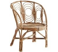 Madam Stoltz - Round bamboo Chair - Natural