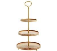 Madam Stoltz - Tier Cake Stand Wood, 59 cm - Wood