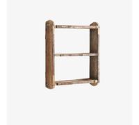 Madam Stoltz Upcycled Wooden Brick Mould Shelf 3 Tier