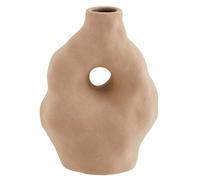Madam Stoltz - Vase Stoneware 16.5x12x22 cm, Brown - Brown
