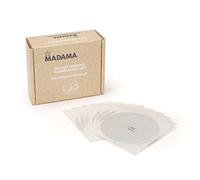 Madama - Aluminum Lids for Refillable Capsules Compatible with Nespresso Vertuo and Vertuoline, Foil Seals, Filter Stickers, 62mm in Diameter - 100 Lids Pack