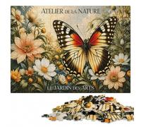 Madame Butterfly Challenging Wooden Puzzle, Adults, 1000 Pieces | Puzzle for Adults: indoor weekend activity at home.