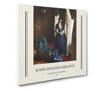 Madame Paul Escudier By John Singer Sargent Canvas Print | Gallery Wrapped 30mm Frame Wall Art | 20x20 inches | Ready to Hang | Classic Picture | Living Room Bedroom Lounge Office