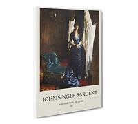 Madame Paul Escudier By John Singer Sargent Canvas Print | Gallery Wrapped 30mm Frame Wall Art | 24x16 inches | Ready to Hang | Classic Picture | Living Room Bedroom Lounge Office