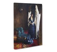 Madame Paul Escudier By John Singer Sargent Classic Painting Canvas Wall Art Print Ready to Hang, Framed Picture for Living Room Bedroom Home Office Décor, 30x20 Inch (76x50 cm)