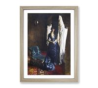 Madame Paul Escudier By John Singer Sargent Classic Painting Framed Print | A4 Oak Framed Wall Art | Ready to Hang | Classic Historical Picture | Living Room Bedroom Lounge Office