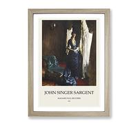 Madame Paul Escudier By John Singer Sargent Exhibition Museum Painting Framed Print | A4 Oak Framed Wall Art | Ready to Hang | Modern Historical Picture | Living Room Bedroom Lounge Office