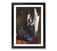 Madame Paul Escudier by John Singer Sargent Framed Print | A2 Black Framed Wall Art | Ready to Hang | Modern Nature Picture | Living Room Bedroom Lounge Office