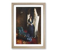 Madame Paul Escudier by John Singer Sargent Framed Print | A2 Oak Framed Wall Art | Ready to Hang | Modern Nature Picture | Living Room Bedroom Lounge Office