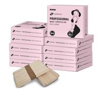 Madamn Professional Wooden Wax Spatulas 10 x 100 Pack - Natural Birch Wax Sticks, Multi-Use Wax Applicator Sticks for Hair Removal, Plant Labels, Crafting Tools - Eco-Friendly Disposable Wooden Sticks