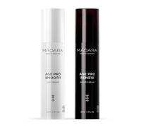 MÁDARA Age Pro Day & Night Skincare Bundle - Smooth Day Cream & Renew Night Cream (2 x 50 ml) - Anti-Ageing Routine with Hyaluronic Acid & Peptides for Mature Skin