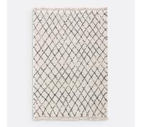 Madara Berber-Style Rug white/black