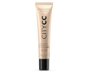 MÁDARA CC Cream Colour Corrector - Anti-Pollution CC Cream Foundation SPF15 LIGHT BEIGE - 40ml, With hyaluronic acid & mineral UVA/UVB sunscreen, Lightweight natural colour, COSMOS Natural certified