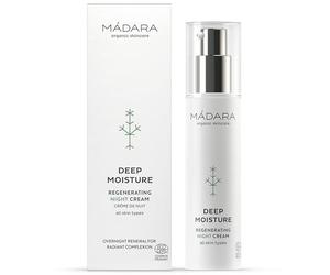 MÁDARA Organic Skincare - Deep Moisture Regenerating Night Cream, Rich Hydrating Texture with Antioxidants & Plant Essences, Vegan & Ecocert Certified, 1.69oz